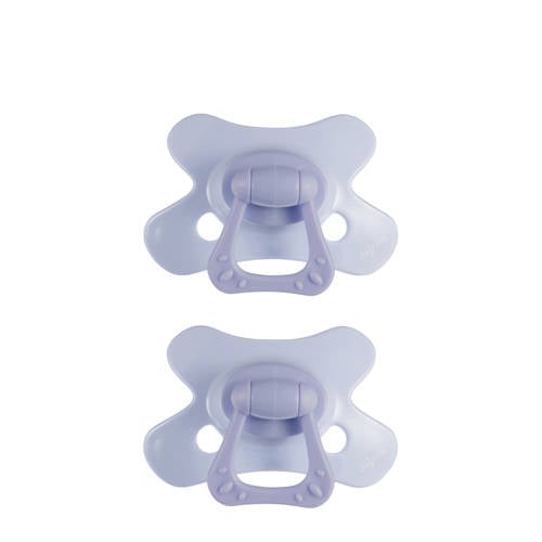 Difrax Dental Fopspeen - 18+ Maanden - Lichtpaars - 2 st. afbeelding