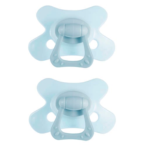 Difrax Dental Fopspeen - 12+ Maanden - Lichtblauw - 2 st. afbeelding