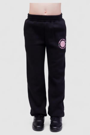 joggingbroek Happy Dance zwart/roze