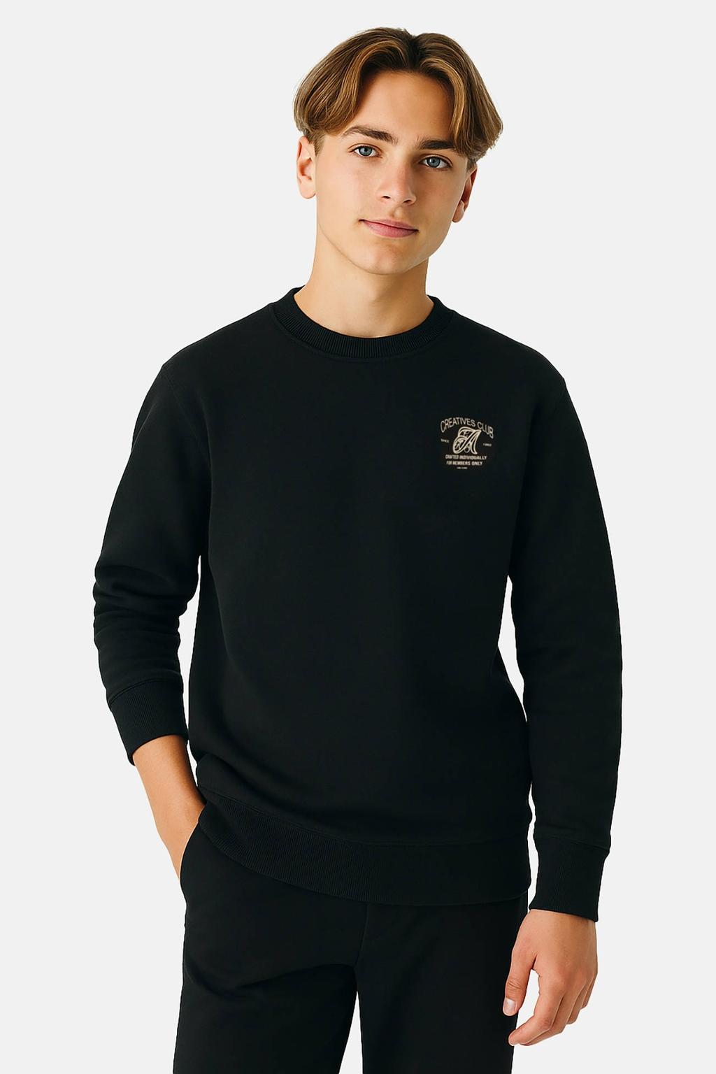 Cars sweater met backprint zwart