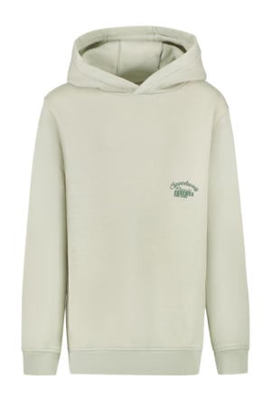 hoodie met backprint lichtgrijs