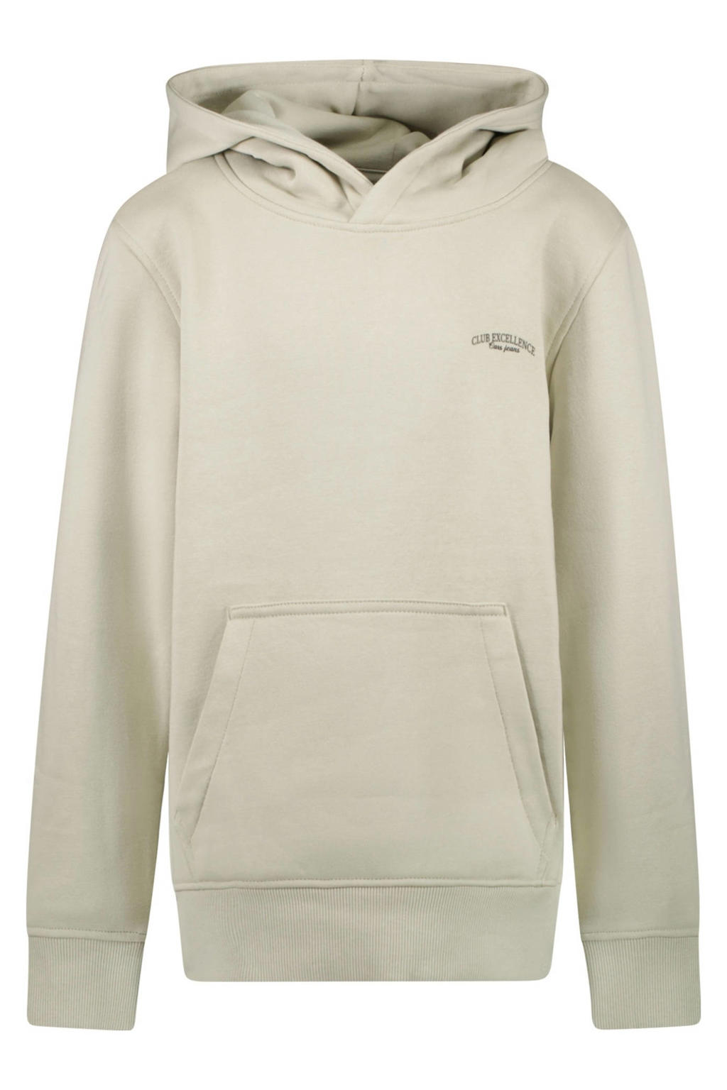 Beige en zwarte jongens Cars hoodie van sweat materiaal met backprint, lange mouwen en capuchon