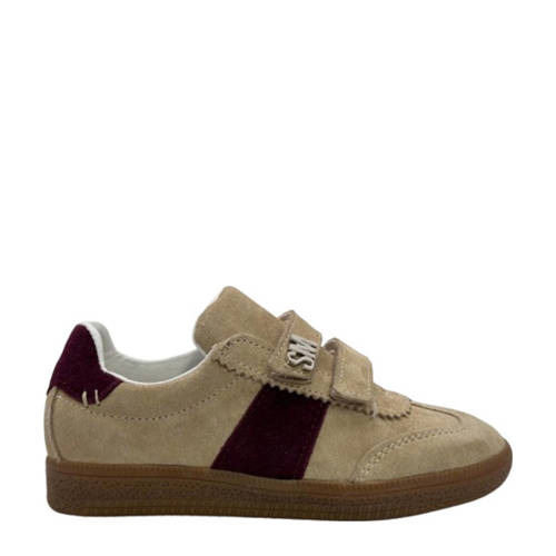 Steve Madden Jeileen sneakers beige/bordeaux afbeelding