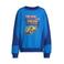 Orange Stars fleece sweater met contrasterende detail Lev blauw