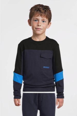 colourblock longsleeve met printopdruk Chase multi