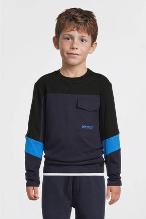 colourblock longsleeve met printopdruk Chase multi