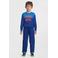 Orange Stars fleece joggingbroek met contrasterende bies blauw