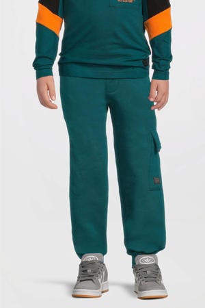 fleece cargo joggingbroek Steven teal