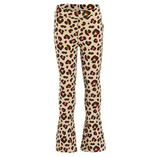 Orange Stars flared broek met panterprint Rava multi afbeelding