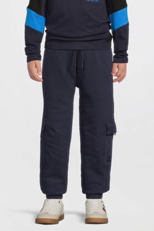 fleece cargo joggingbroek Steven Donkerblauw