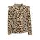 Orange Stars longsleeve met ruches Razi multi