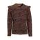 Orange Stars longsleeve met ruches Razi bruin