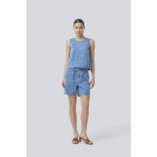 Modström denim top light blue denim afbeelding