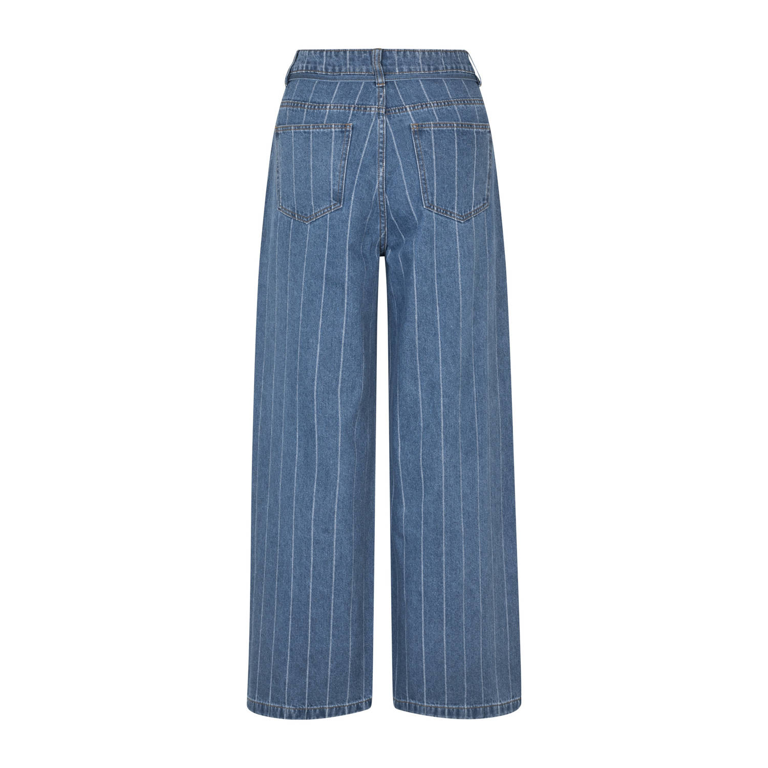 Modström high waist wide leg jeans medium blue denim