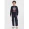 Orange Stars longsleeve met raceauto opdruk  Joshua donkerblauw