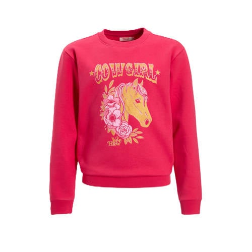 Orange Stars sweater met printopdruk Naomi roze afbeelding