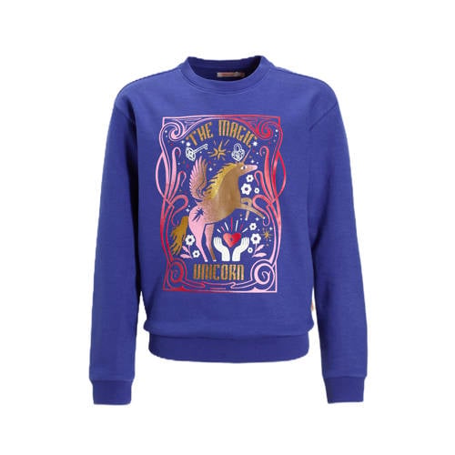 Orange Stars sweater met printopdruk Puk paars afbeelding