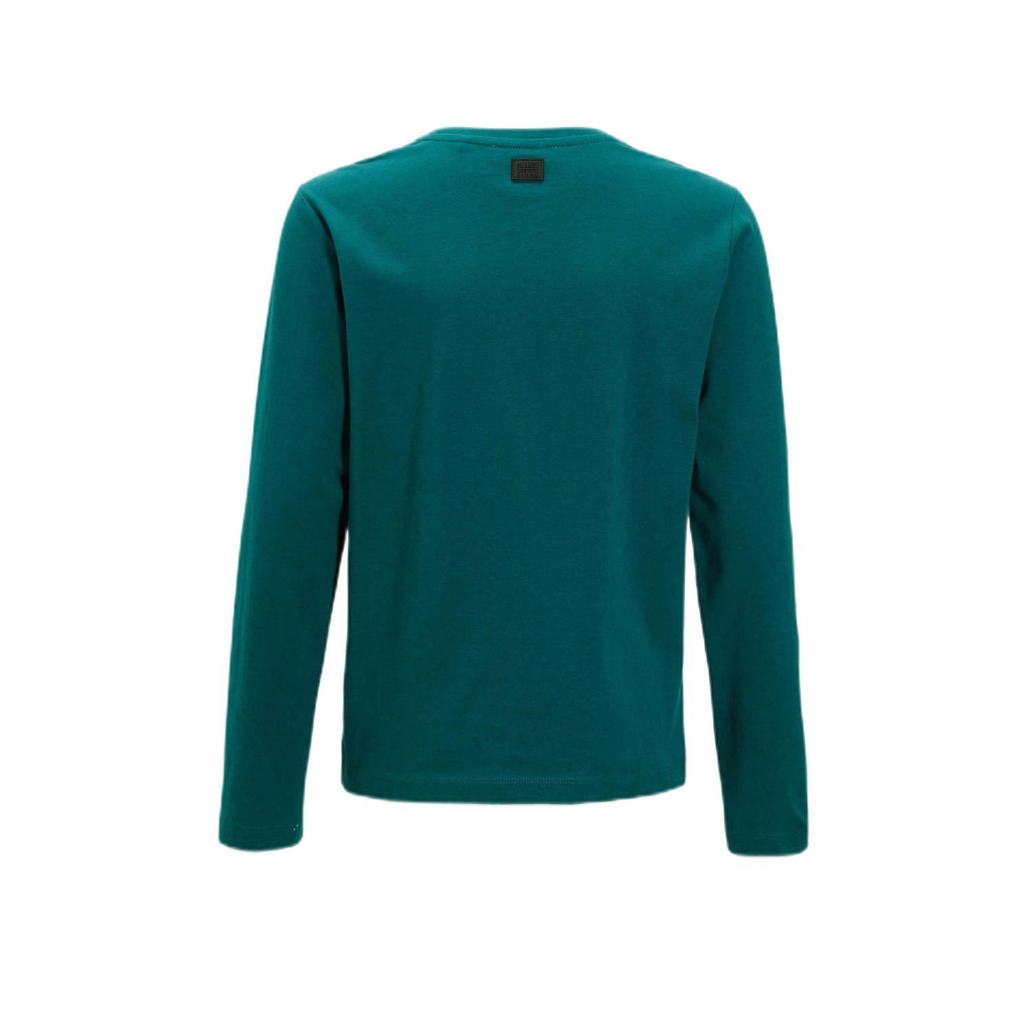 Orange Stars longsleeve met printopdruk petrol
