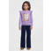 Orange Stars longsleeve met printopdruk paars