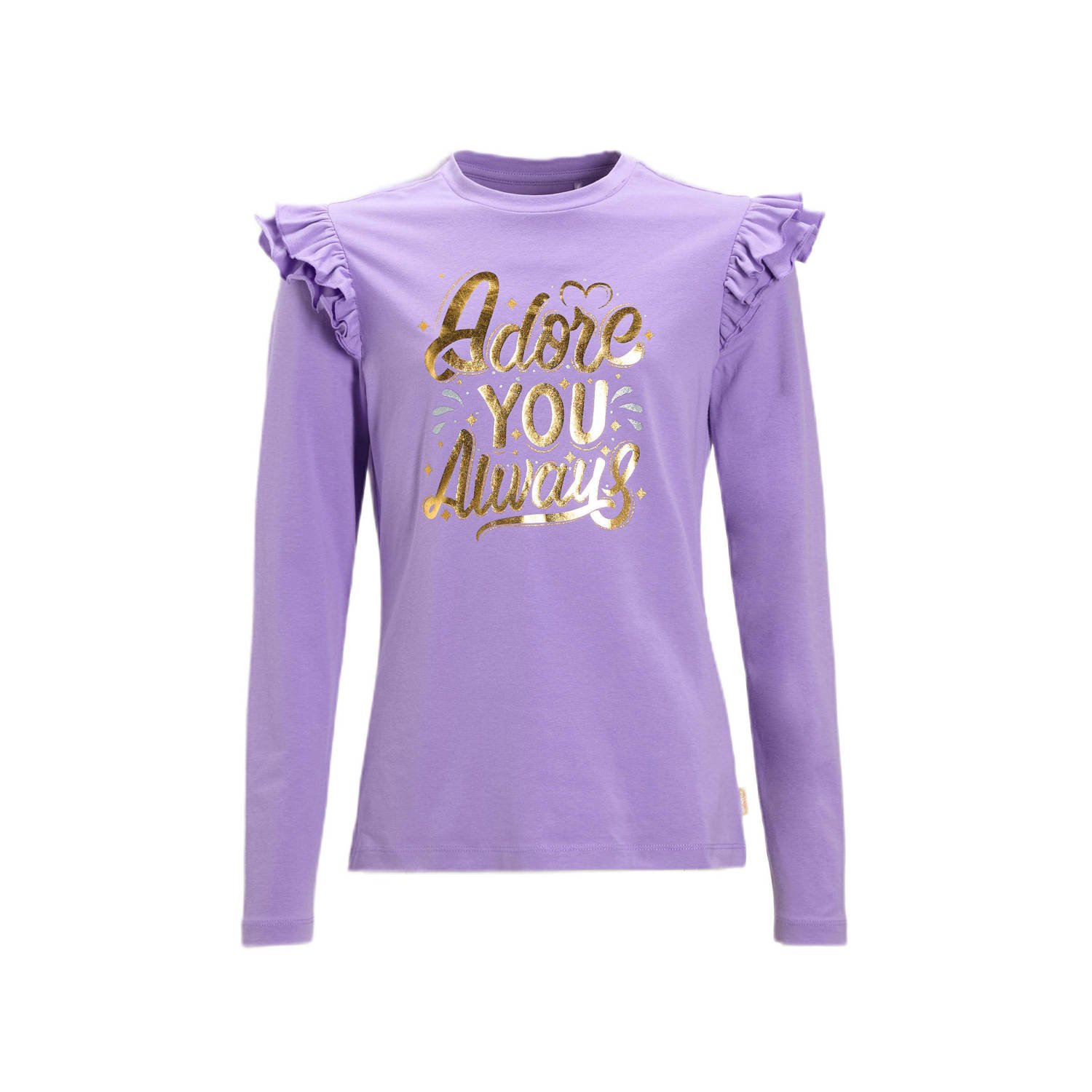 Orange Stars longsleeve met printopdruk paars