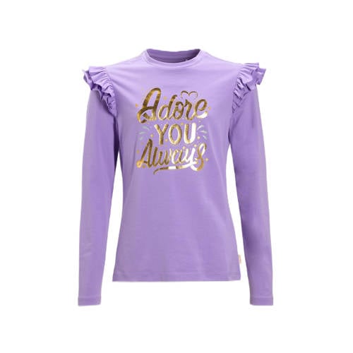 Orange Stars longsleeve met printopdruk paars afbeelding