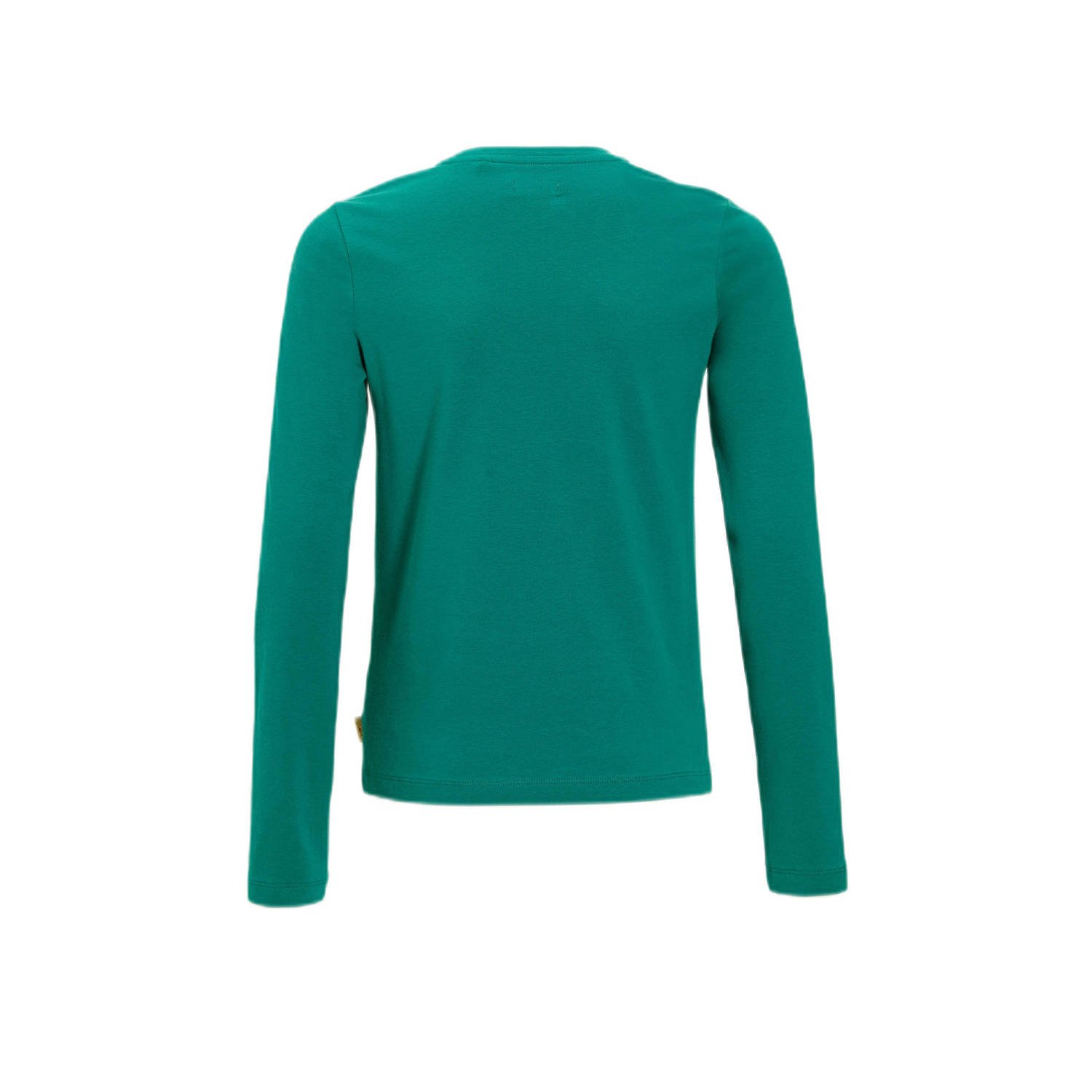 Orange Stars Longsleeve met printopdruk petrol