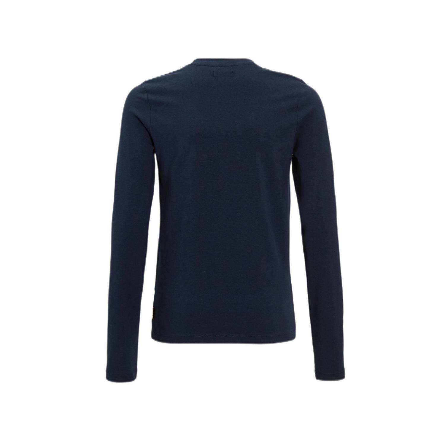 Orange Stars Longsleeve met printopdruk navy