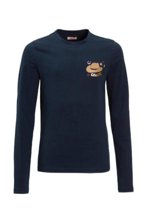 Longsleeve met printopdruk navy