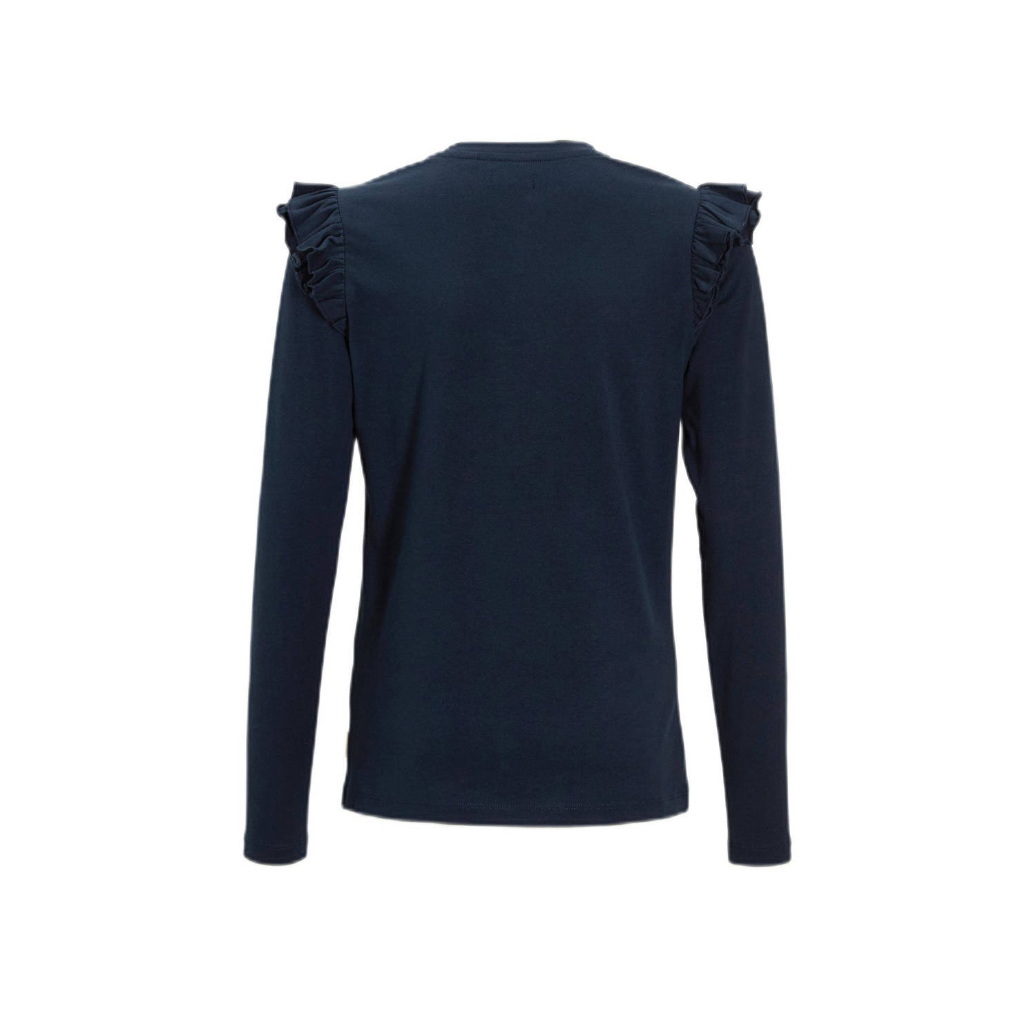 Orange Stars Longsleeve met printopdruk donkerblauw