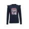Orange Stars Longsleeve met printopdruk donkerblauw