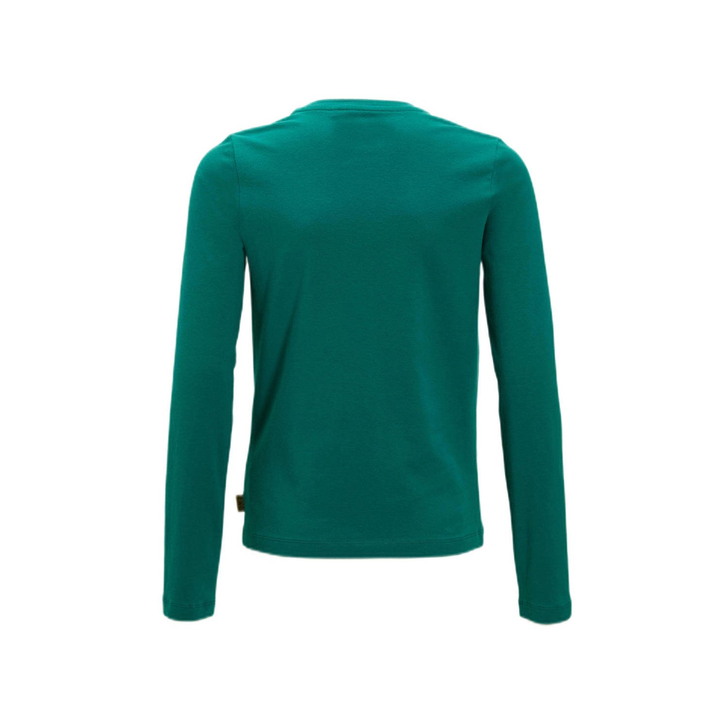 Orange Stars longsleeve met printopdruk petrol