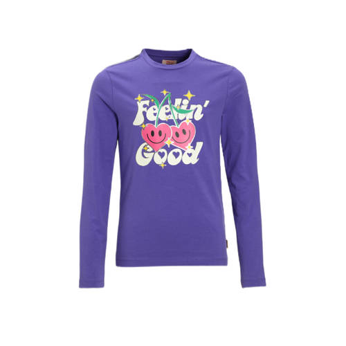 Orange Stars Longsleeve met printopdruk paars afbeelding