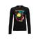 Orange Stars longsleeve met printopdruk zwart