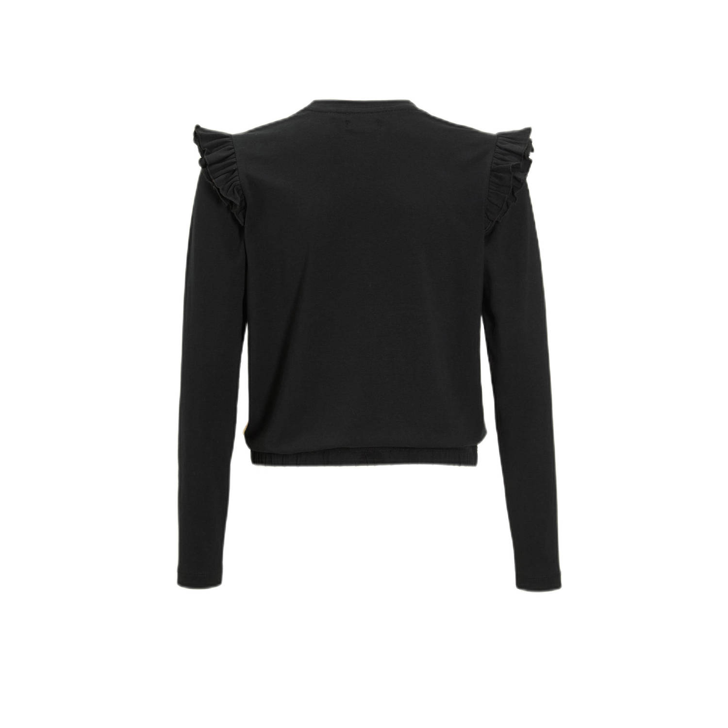 Orange Stars Longsleeve met printopdruk zwart