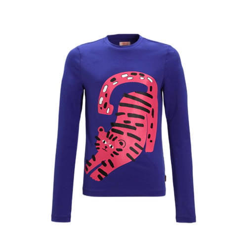 Orange Stars Longsleeve met printopdruk paars afbeelding