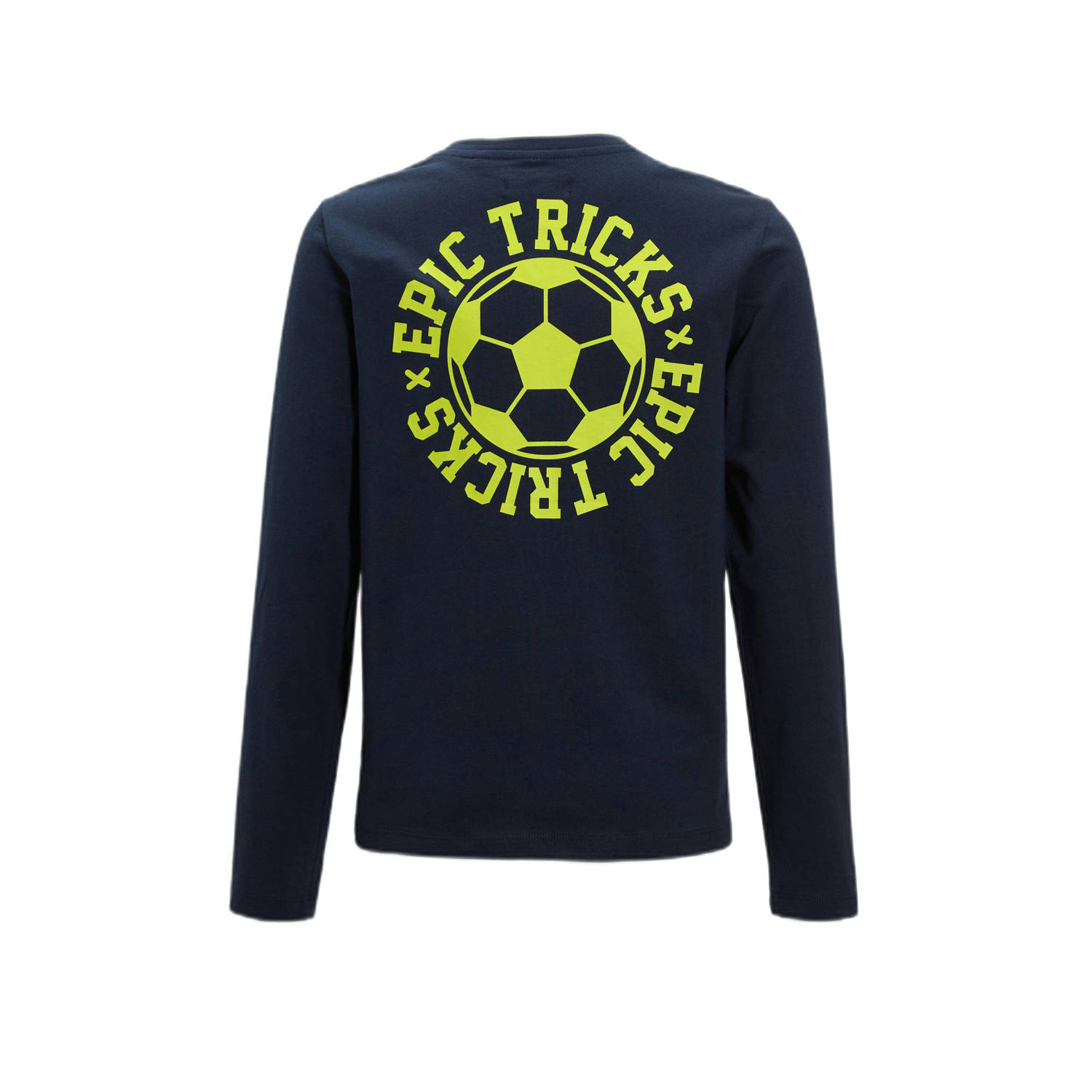 Orange Stars longsleeve met printopdruk donkerblauw
