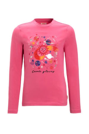 longsleeve met printopdruk roze