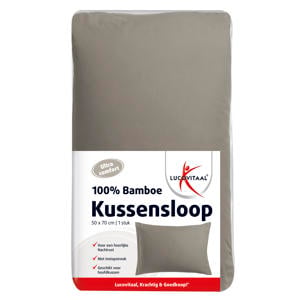 Kussensloop Bamboe Taupe 50x70cm