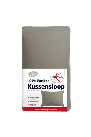Kussensloop Bamboe Taupe 50x70cm