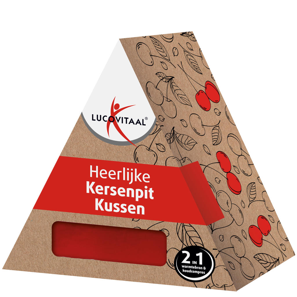 Lucovitaal kersenpit kussen langwerpig