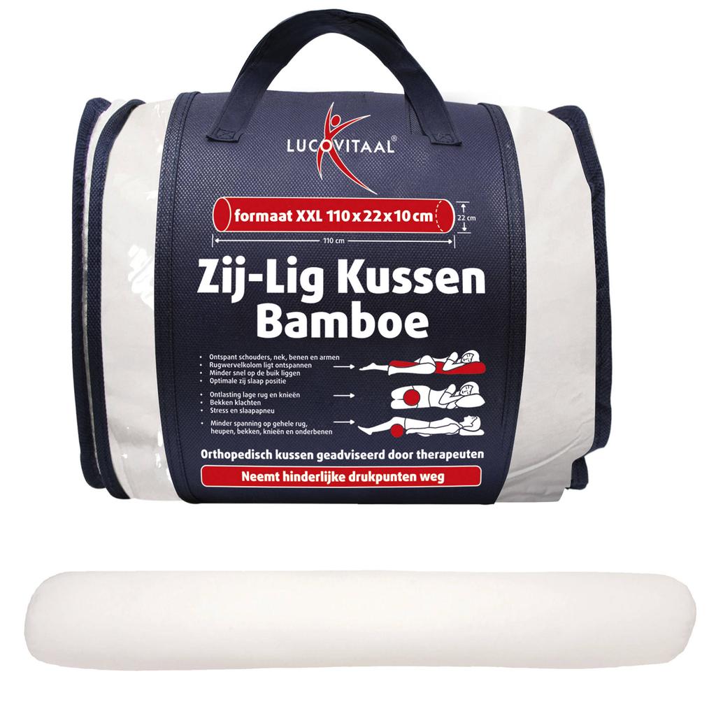 Lucovitaal bamboe zij-lig kussen