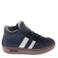 Hip leren sneakers donkerblauw