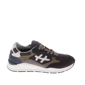 suède sneakers donkerbruin