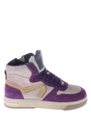 H1301 leren sneakers paars