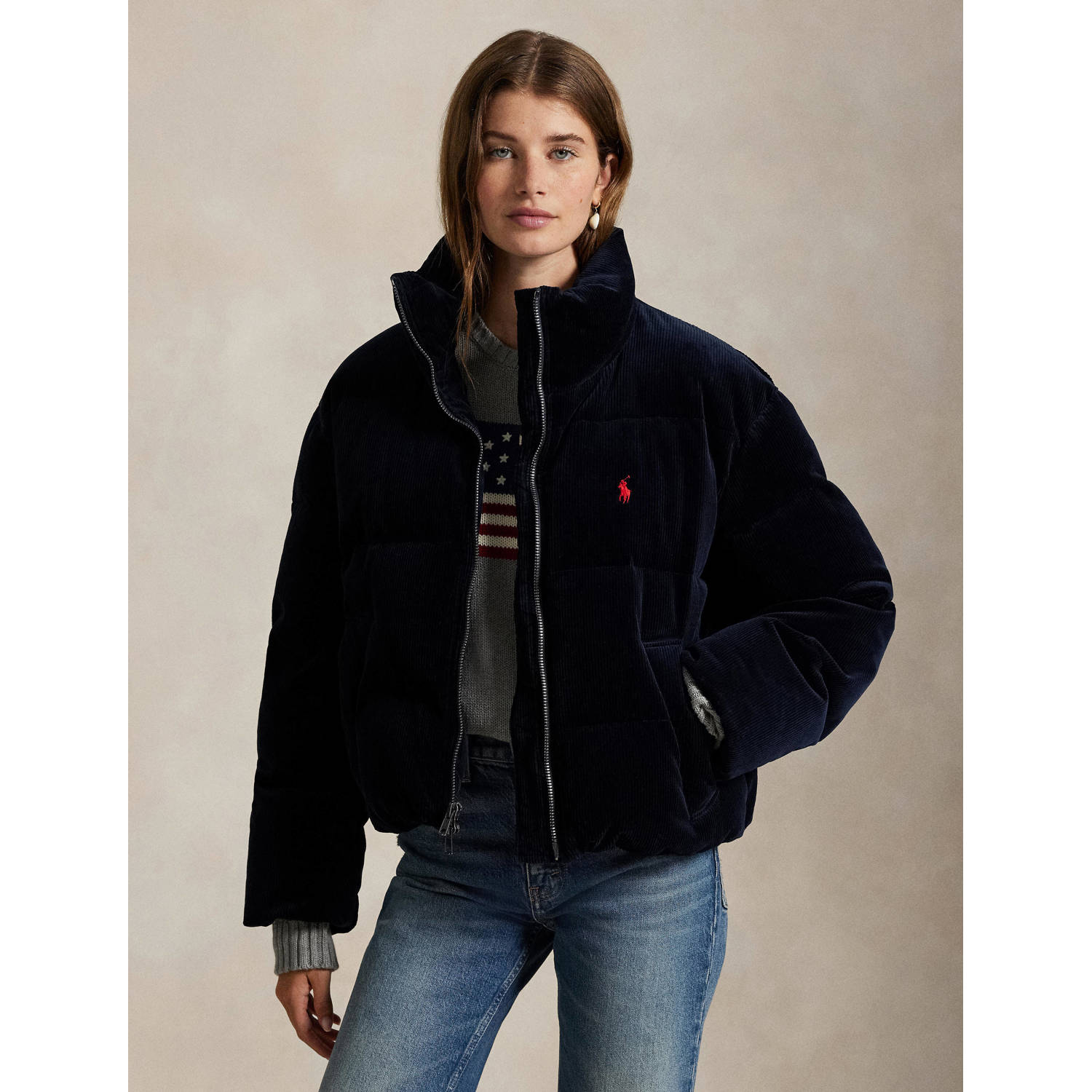 Polo Ralph Lauren Gewatteerd jack met ritssluiting