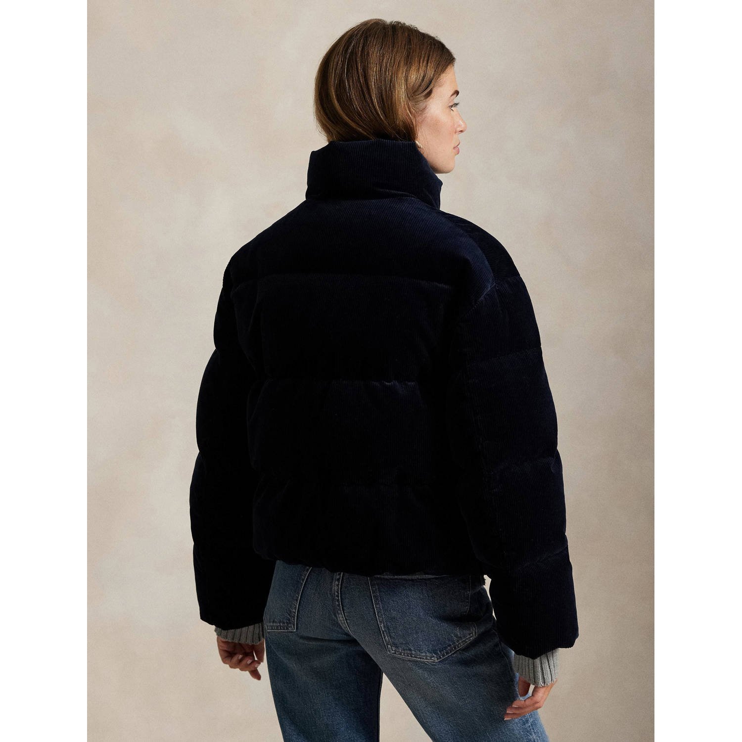 POLO Ralph Lauren gewatteerde jas donkerblauw