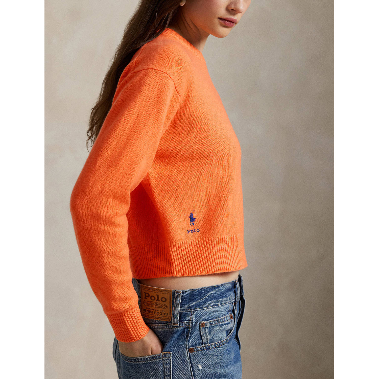 POLO Ralph Lauren gebreide trui oranje