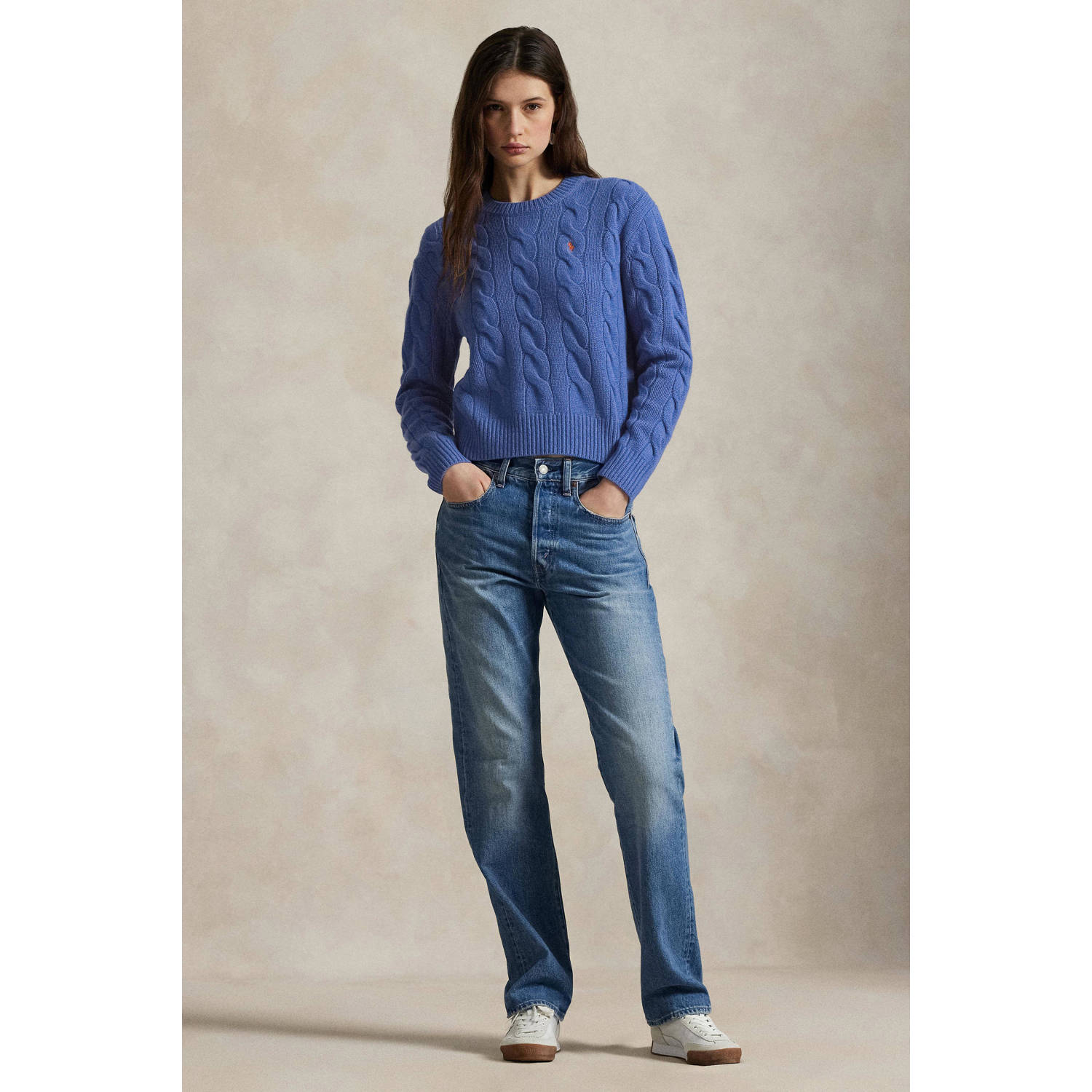 POLO Ralph Lauren gebreide trui blauw