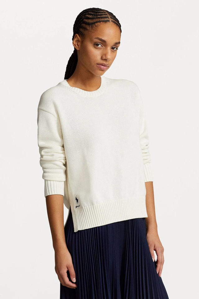 POLO Ralph Lauren gebreide trui wit wehkamp