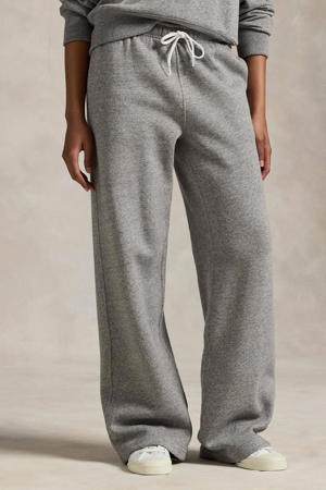 straight high waist broek grijs